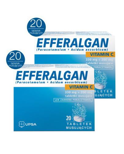 EFFERALGAN VITAMIN C 200 mg, tabletki musujące, 3 x 20 sztuk